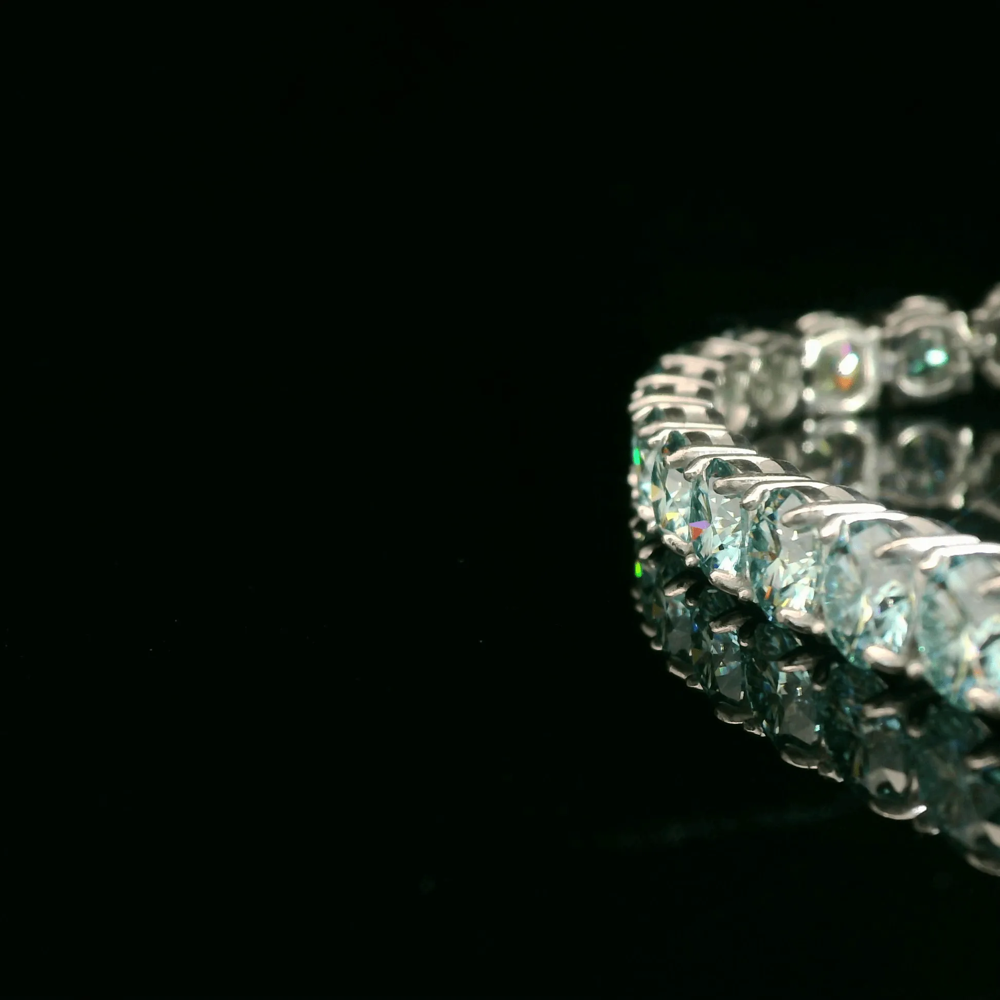 6.5mm Tiffany Blue Tennis Bracelet