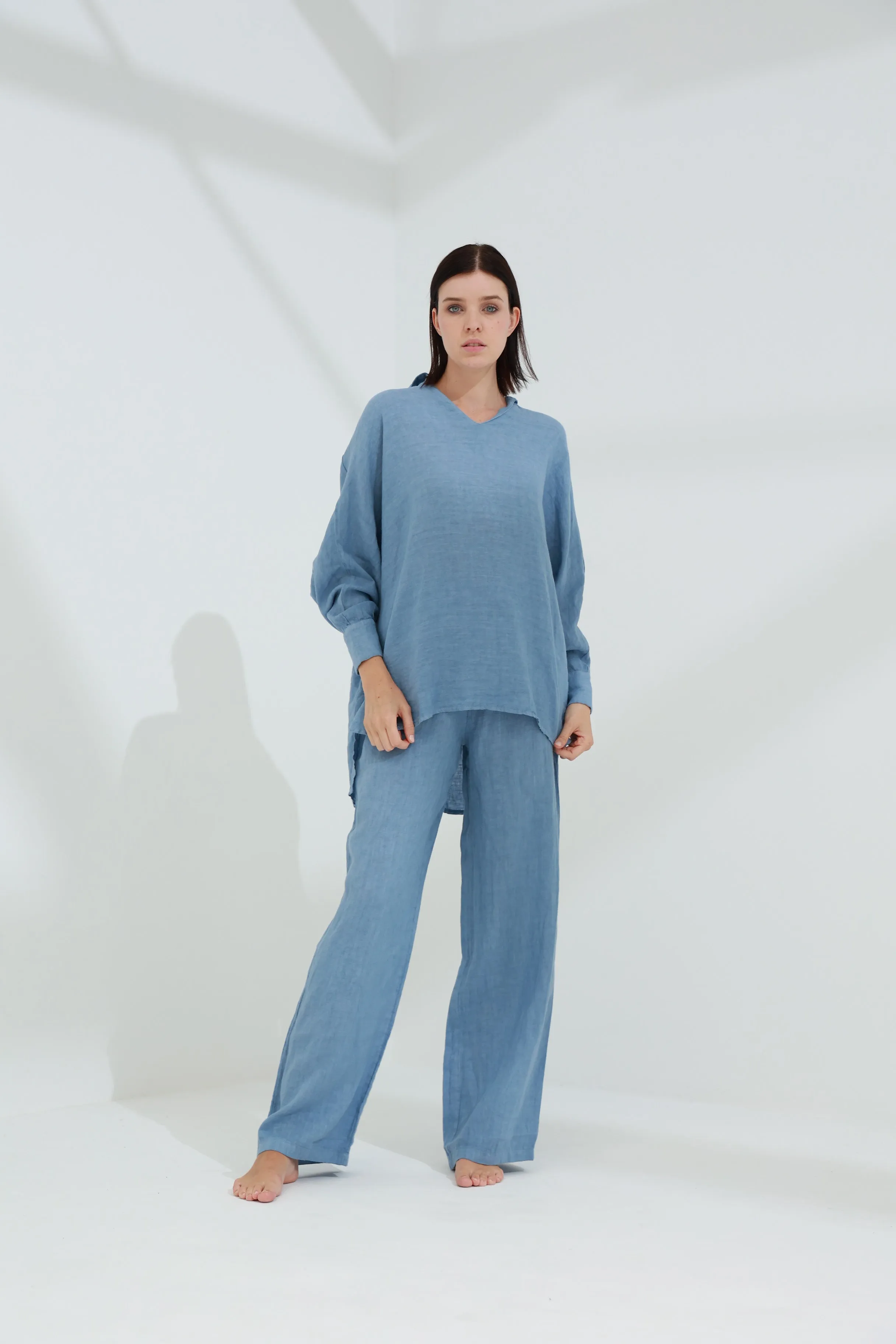 Armonia straight Leg Linen Pants Jeans