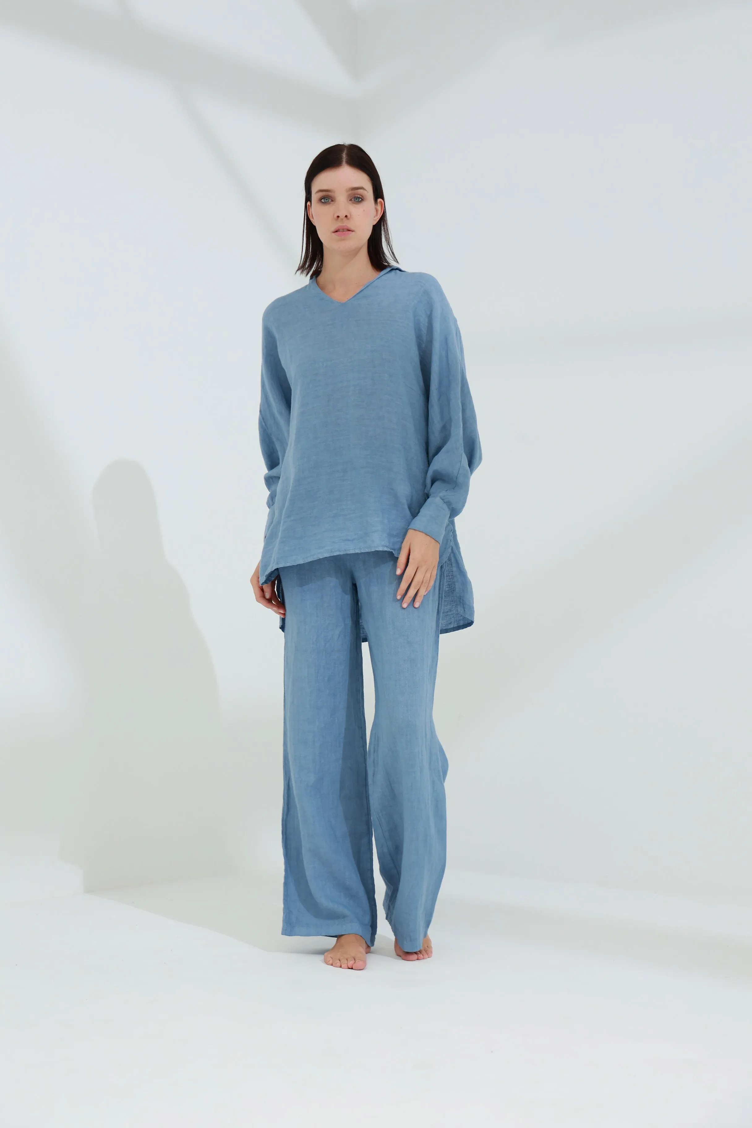 Armonia straight Leg Linen Pants Jeans