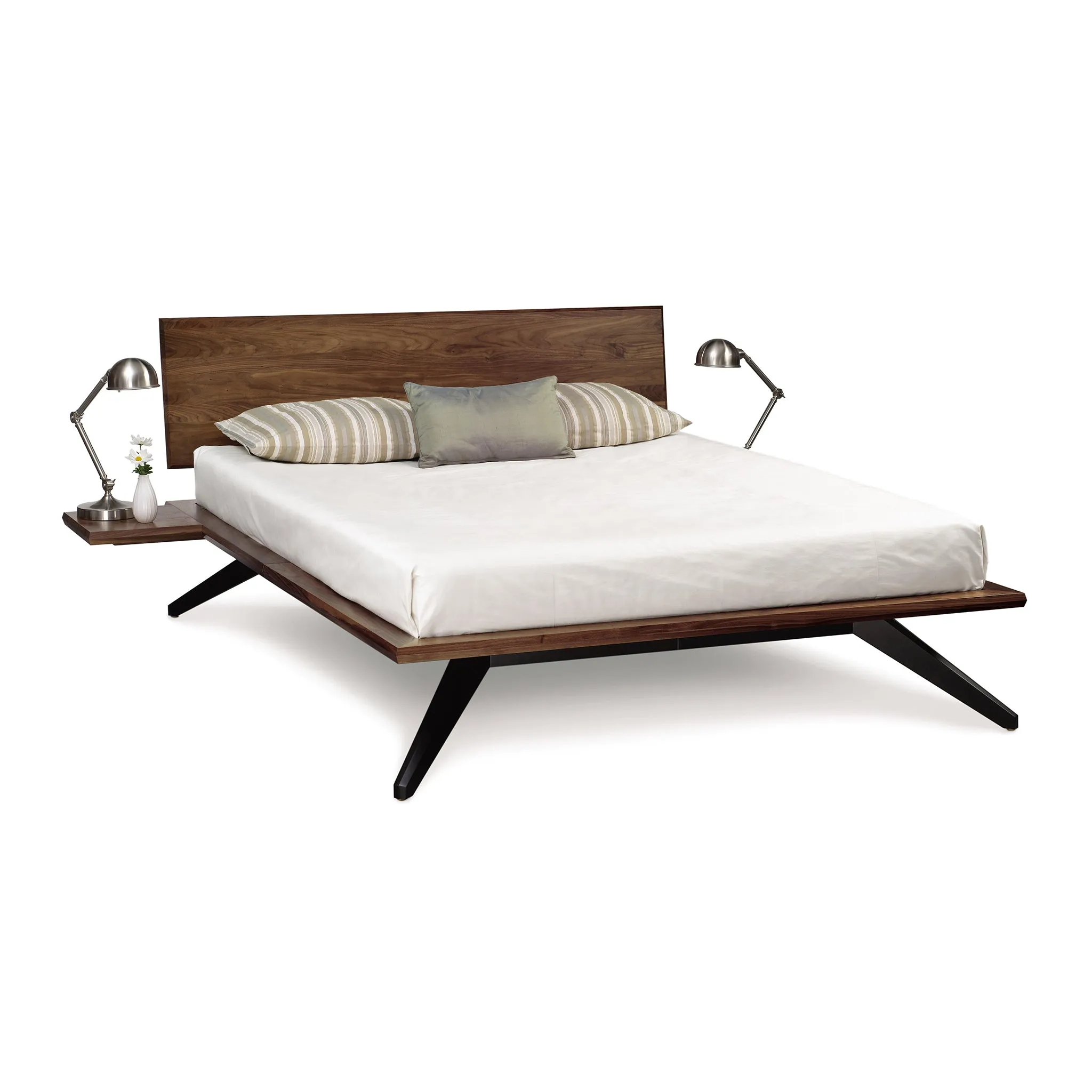 Astrid Walnut Platform Bed