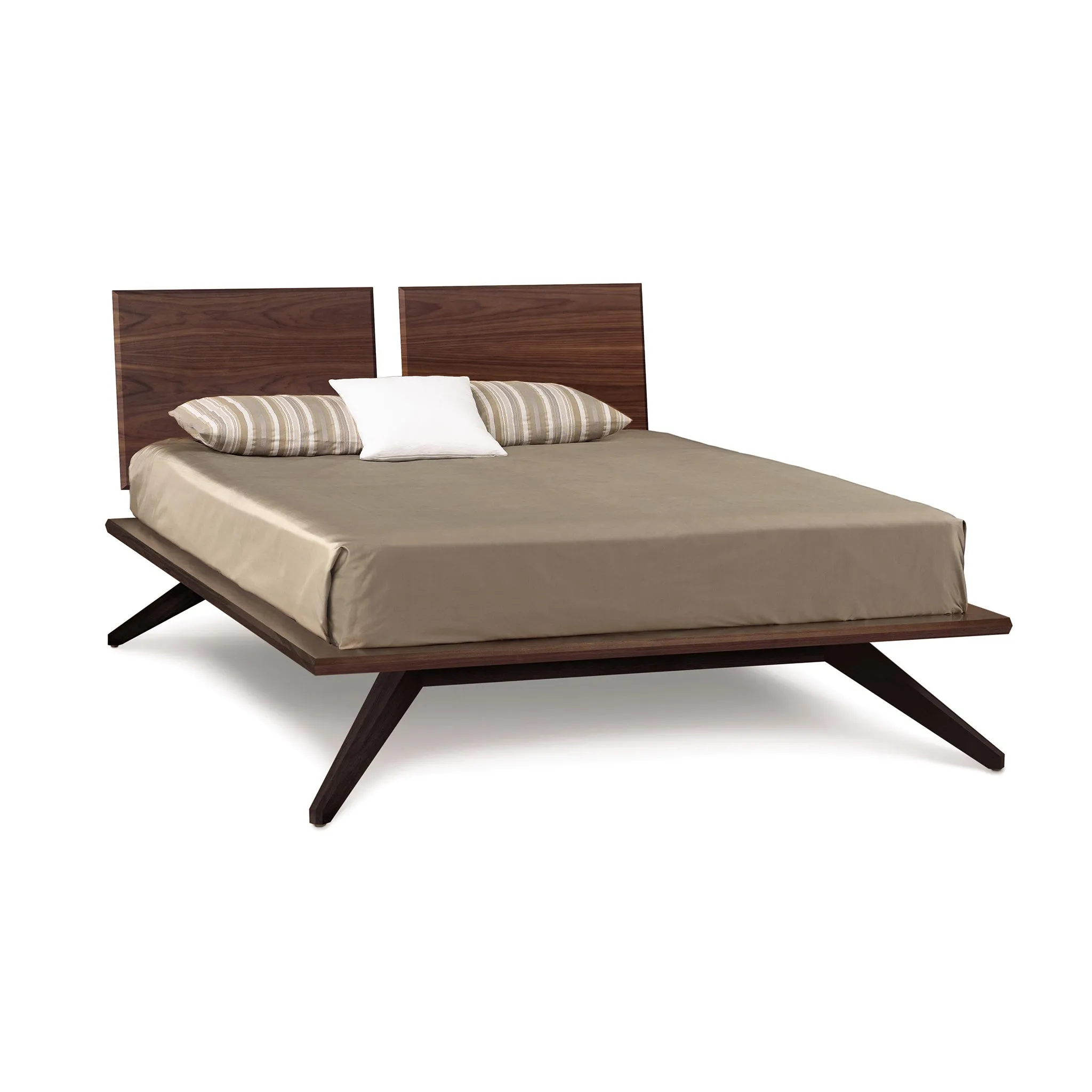 Astrid Walnut Platform Bed