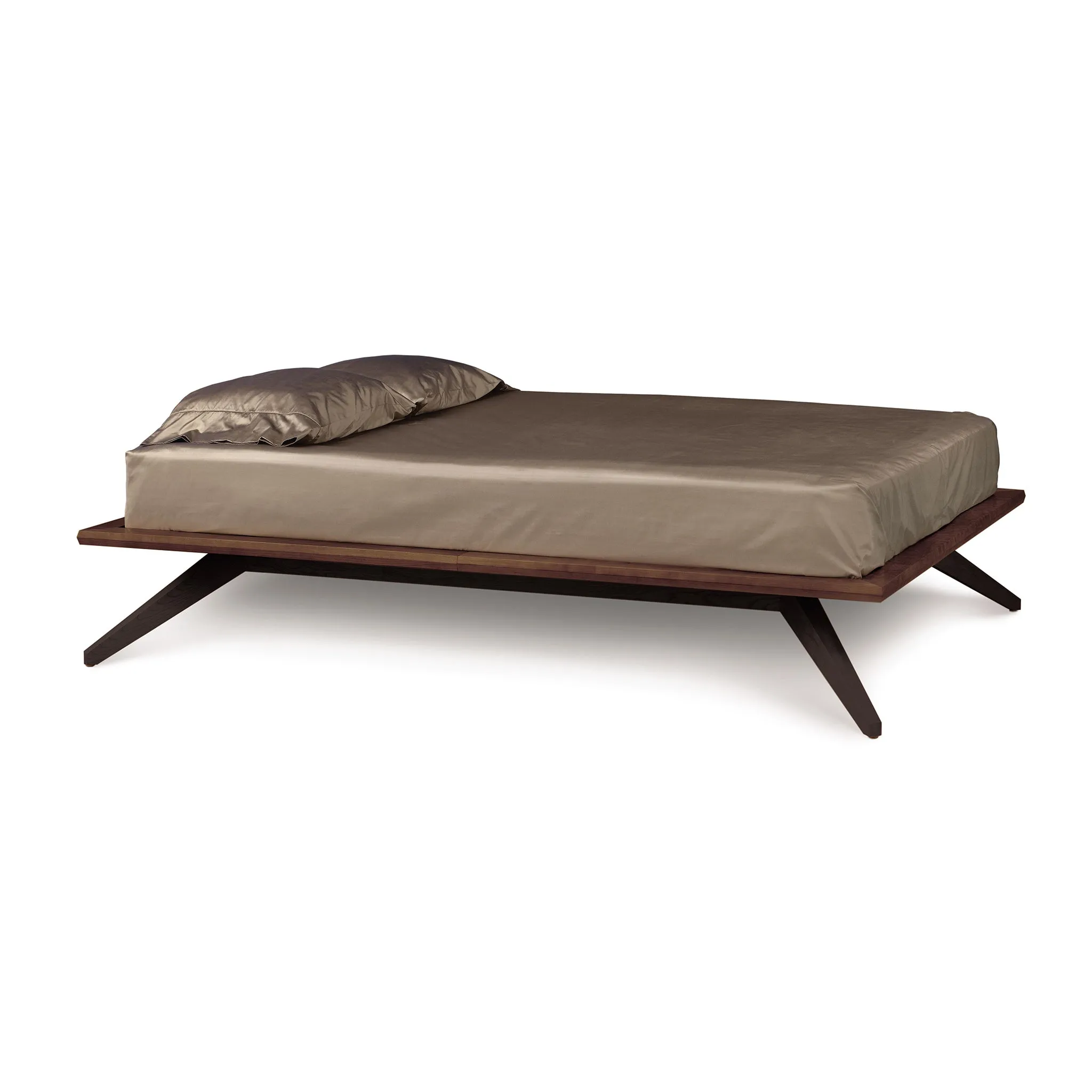 Astrid Walnut Platform Bed