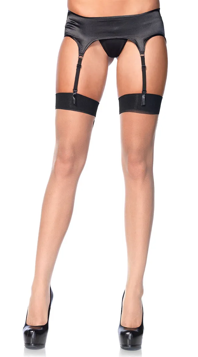 Baroque Cuban Heel Backseam Stockings