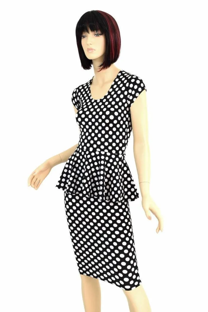 Black and White Polka Dot Fabric