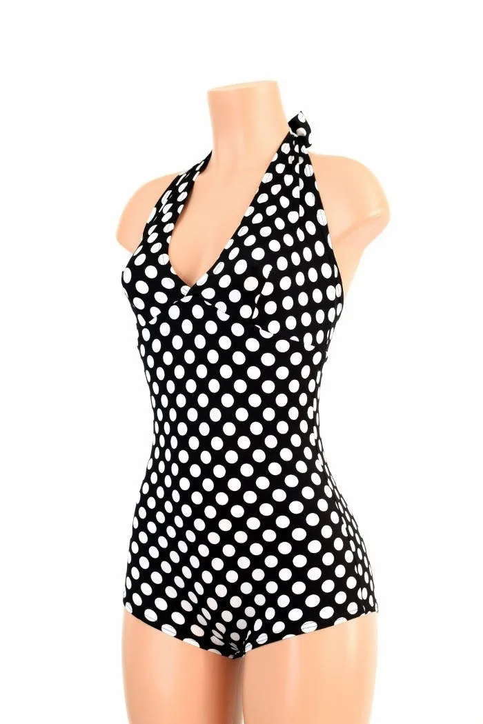 Black and White Polka Dot Fabric