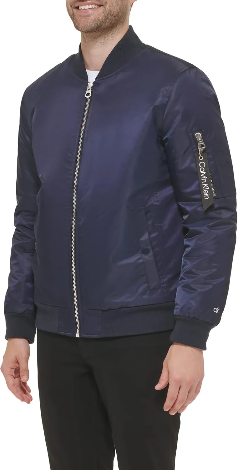 Calvin Klein Men's Nylon Flight Jacket