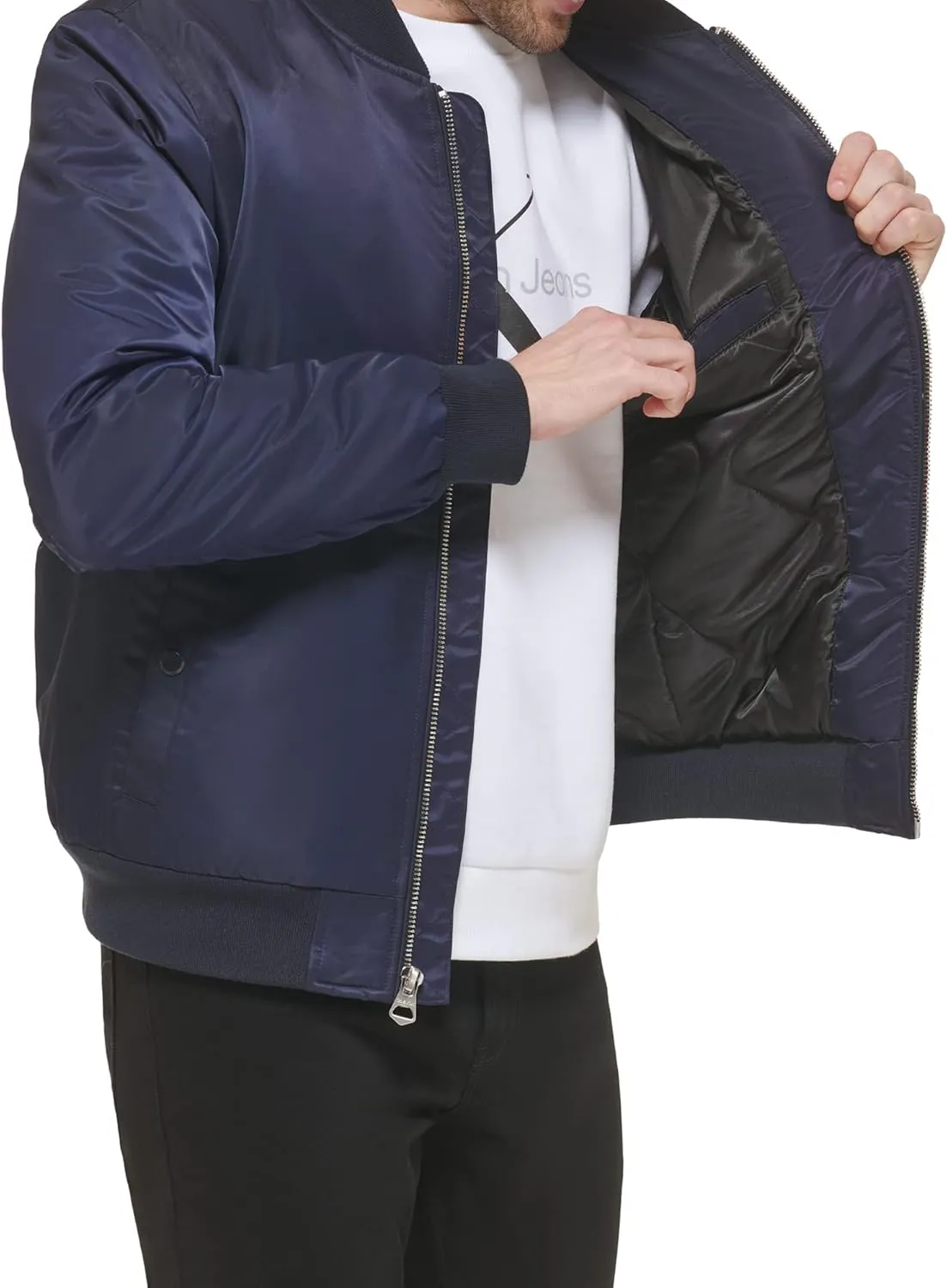 Calvin Klein Men's Nylon Flight Jacket