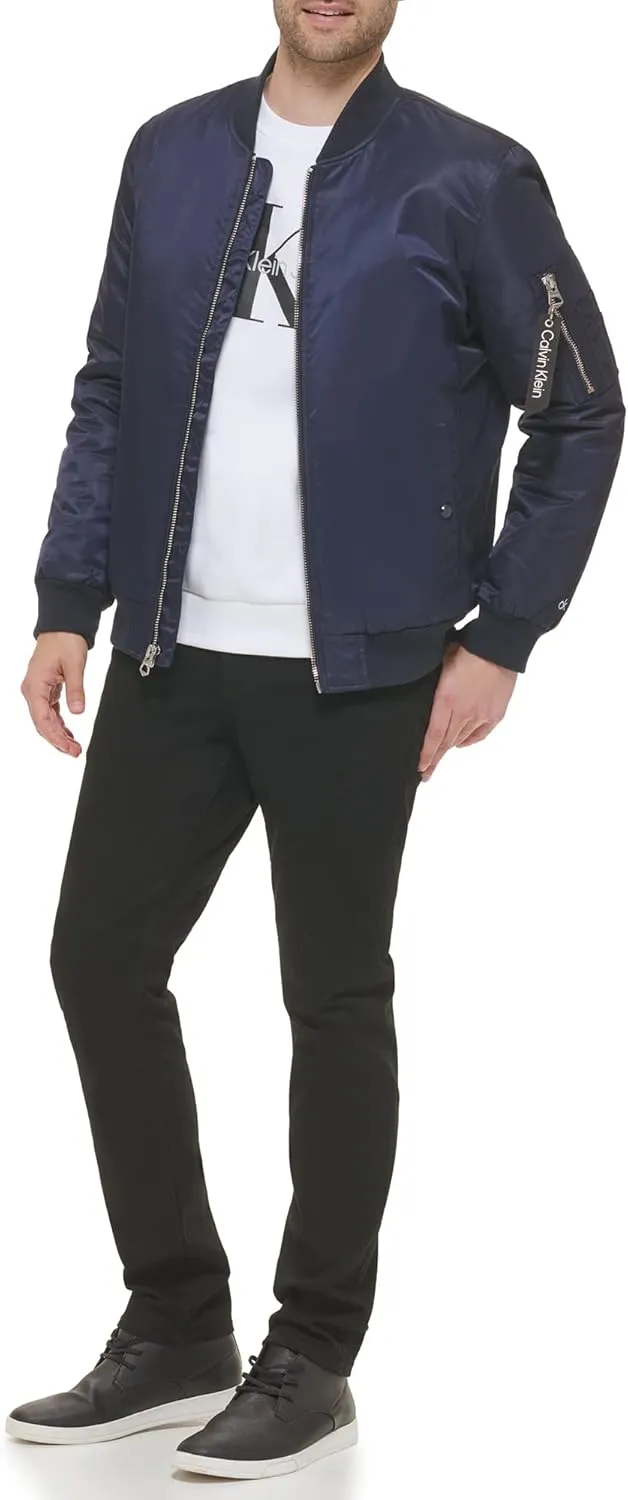 Calvin Klein Men's Nylon Flight Jacket