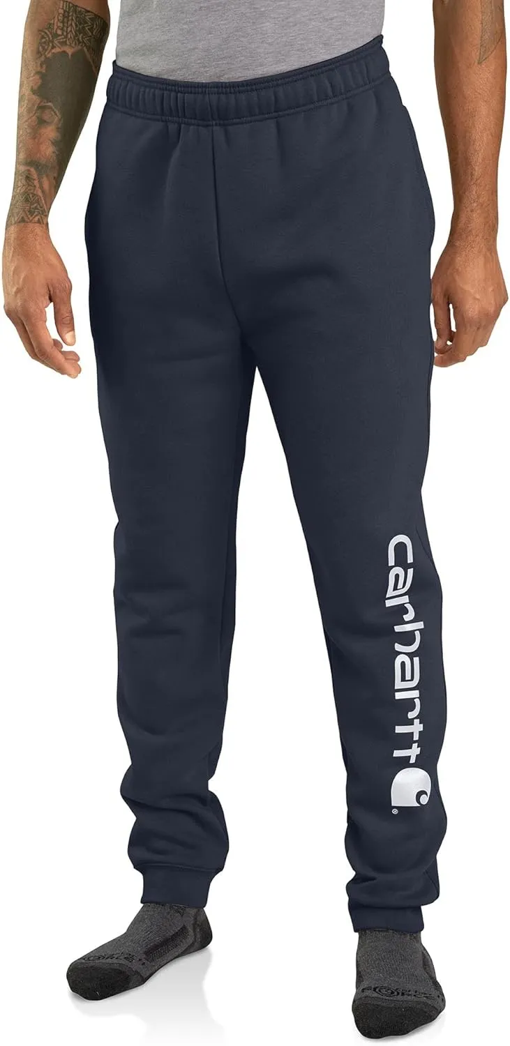 Carhartt Men's Relaxed Fit Midweight Tapered Logo Graphic Sweatpant