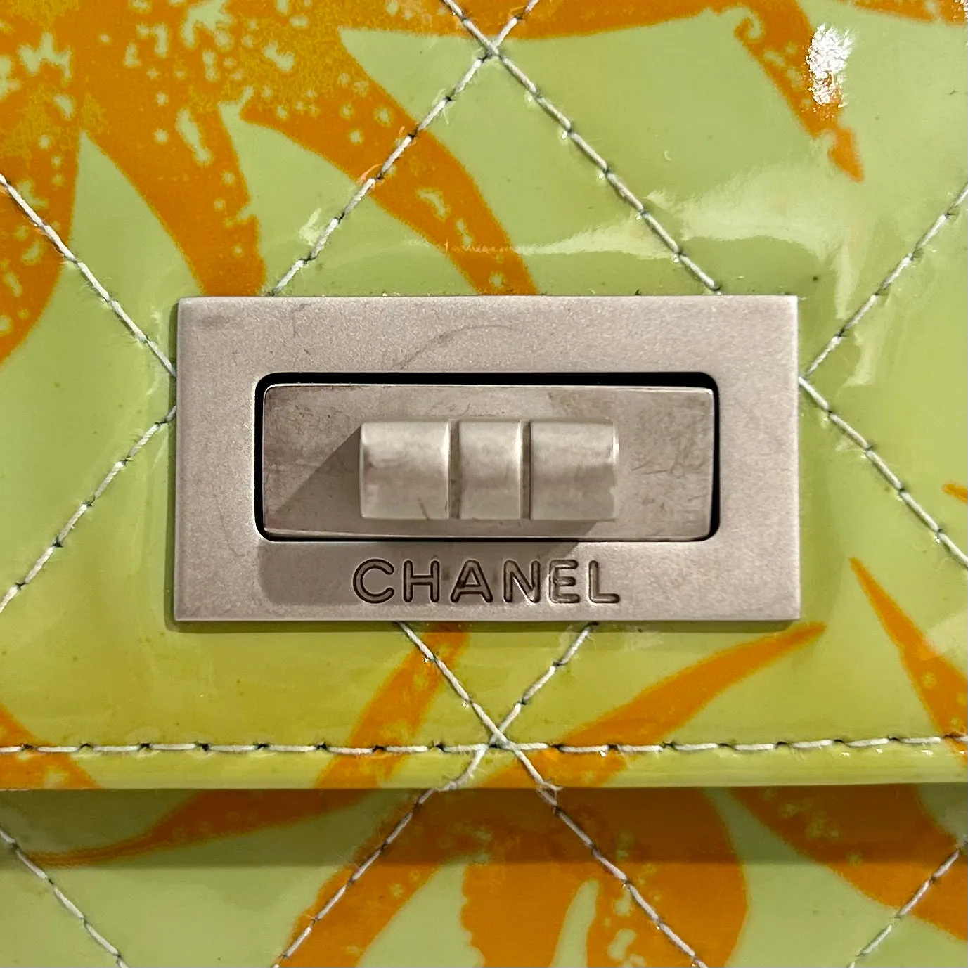 Chanel Tropical Patent Flap Bag