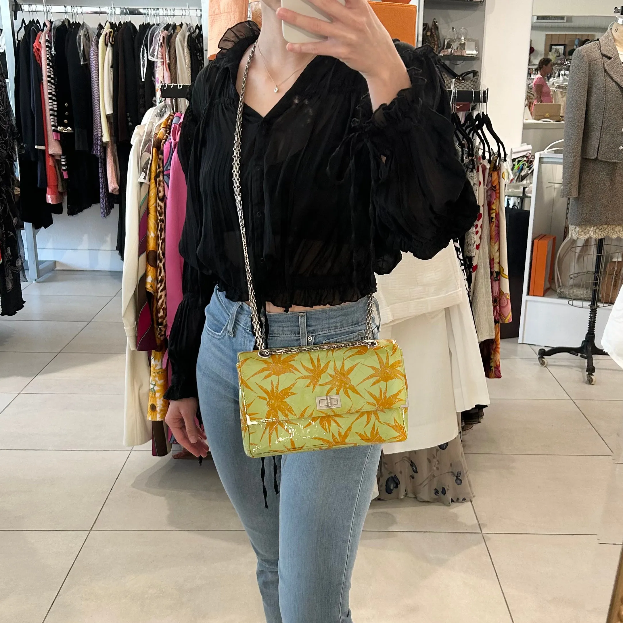 Chanel Tropical Patent Flap Bag