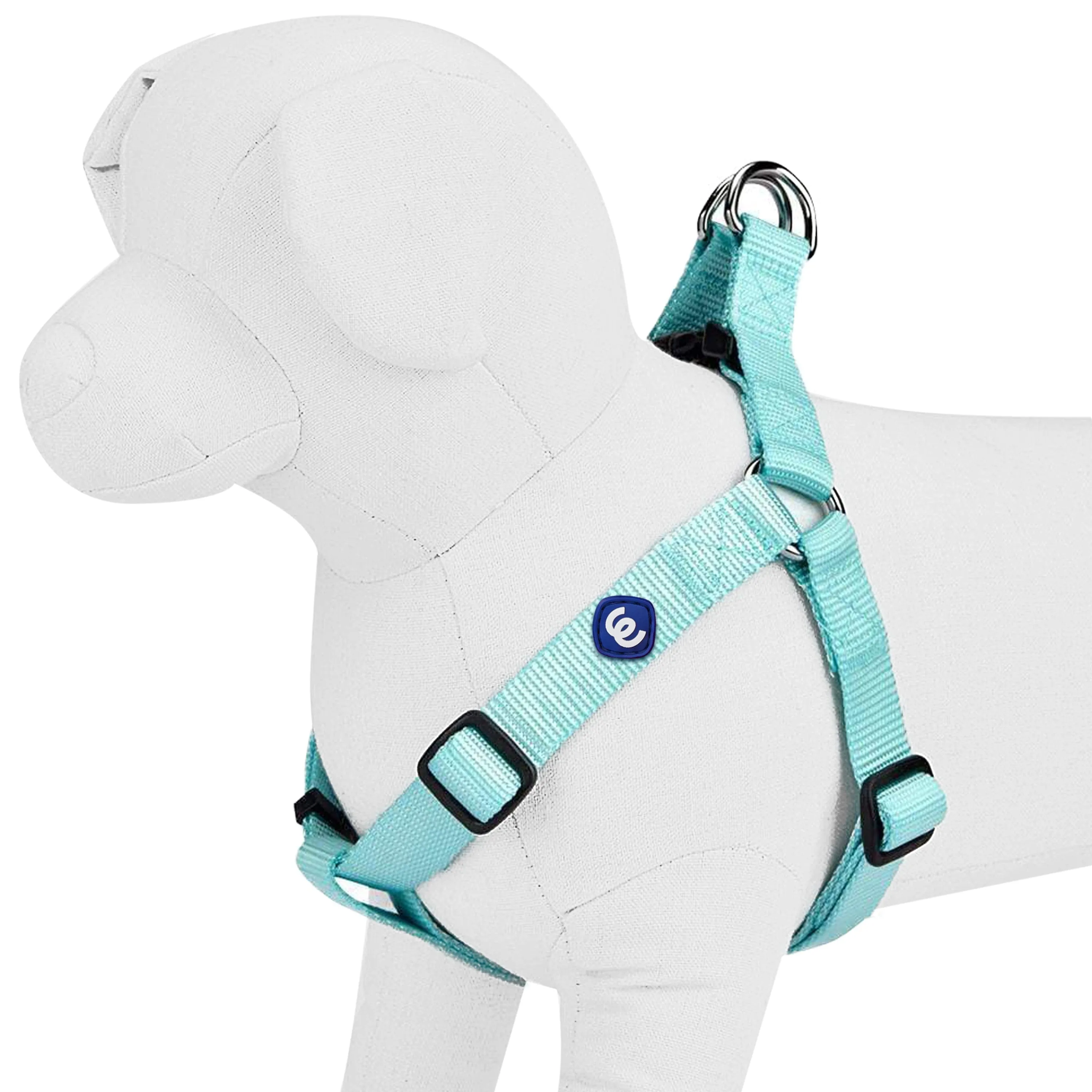 Classic Solid Color Adjustable Dog Harness, Blue