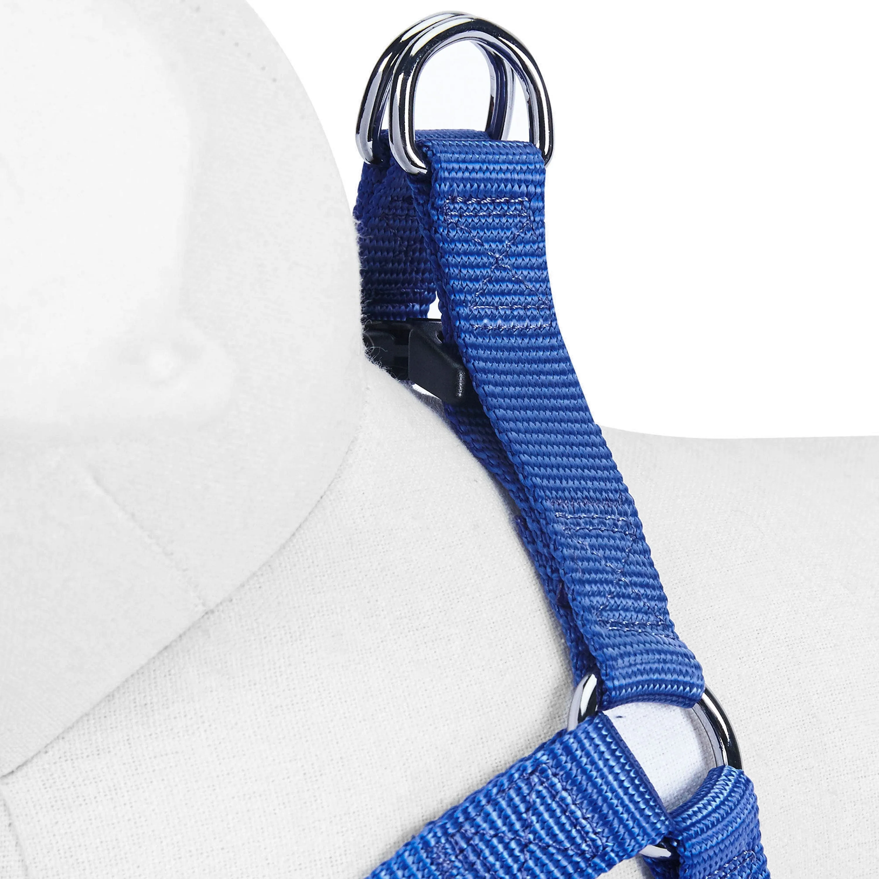 Classic Solid Color Adjustable Dog Harness, Blue