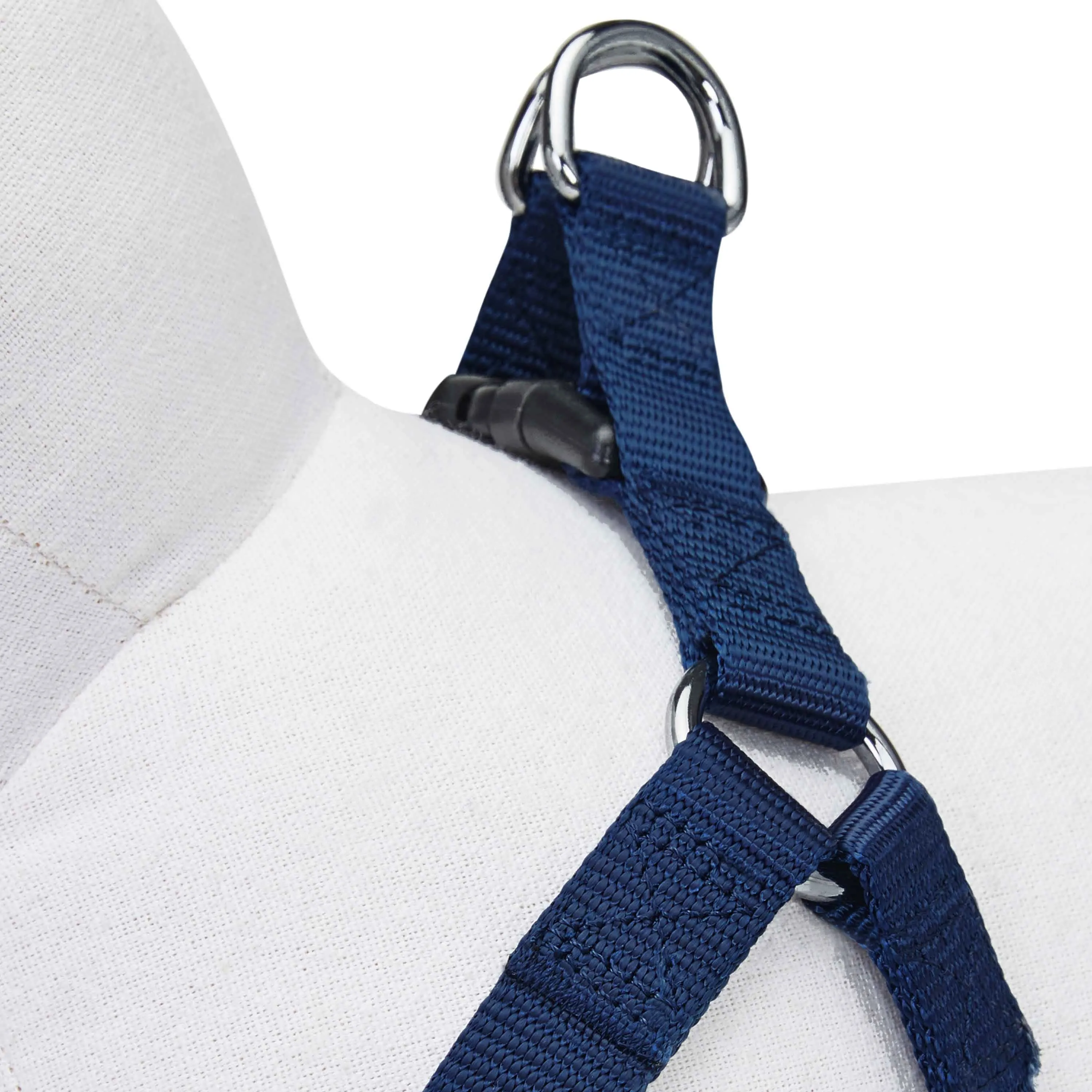 Classic Solid Color Adjustable Dog Harness, Blue