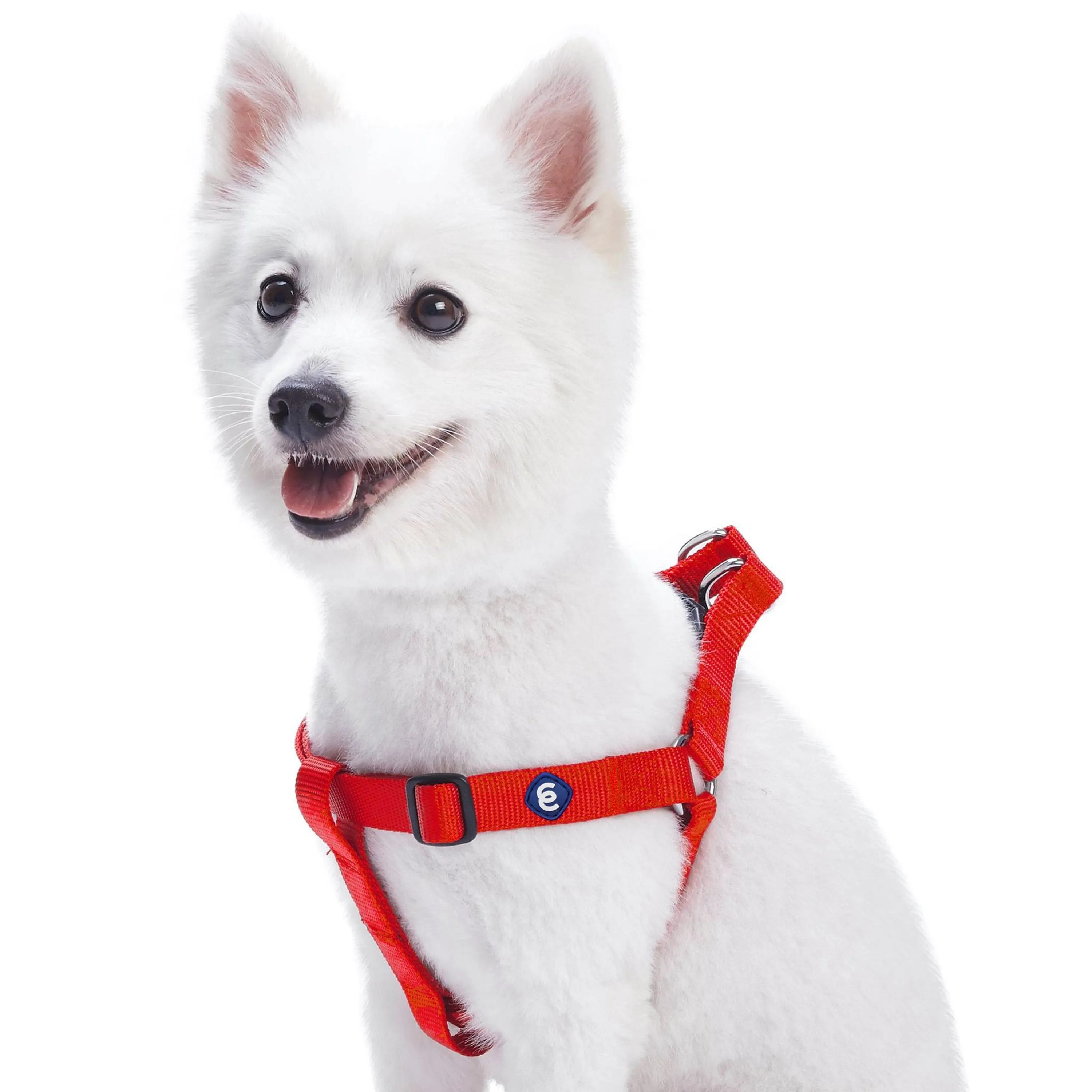 Classic Solid Color Adjustable Dog Harness, Pink/Red