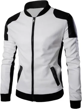 Cloudstyle Men's latticed Baseball Bomber Jacket Slim Fit Coat