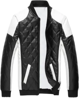 Cloudstyle Men's latticed Baseball Bomber Jacket Slim Fit Coat