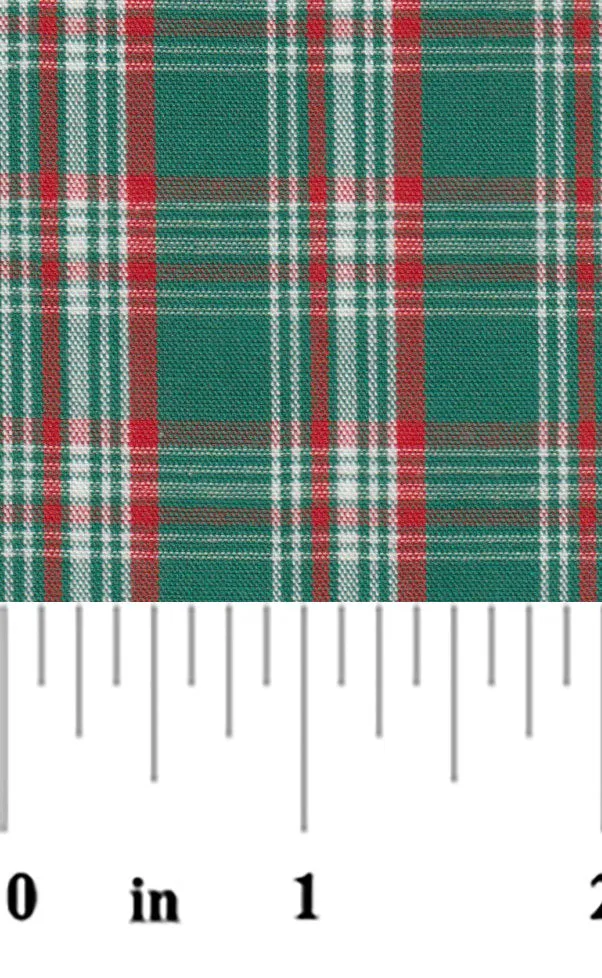 Dark Green Christmas Plaid