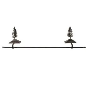 Double Christmas Tree Stocking Holder with Rod - Black