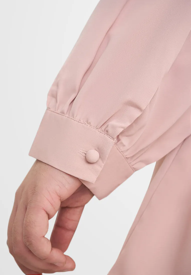 Elvina Elegant High Neck Button Blouse