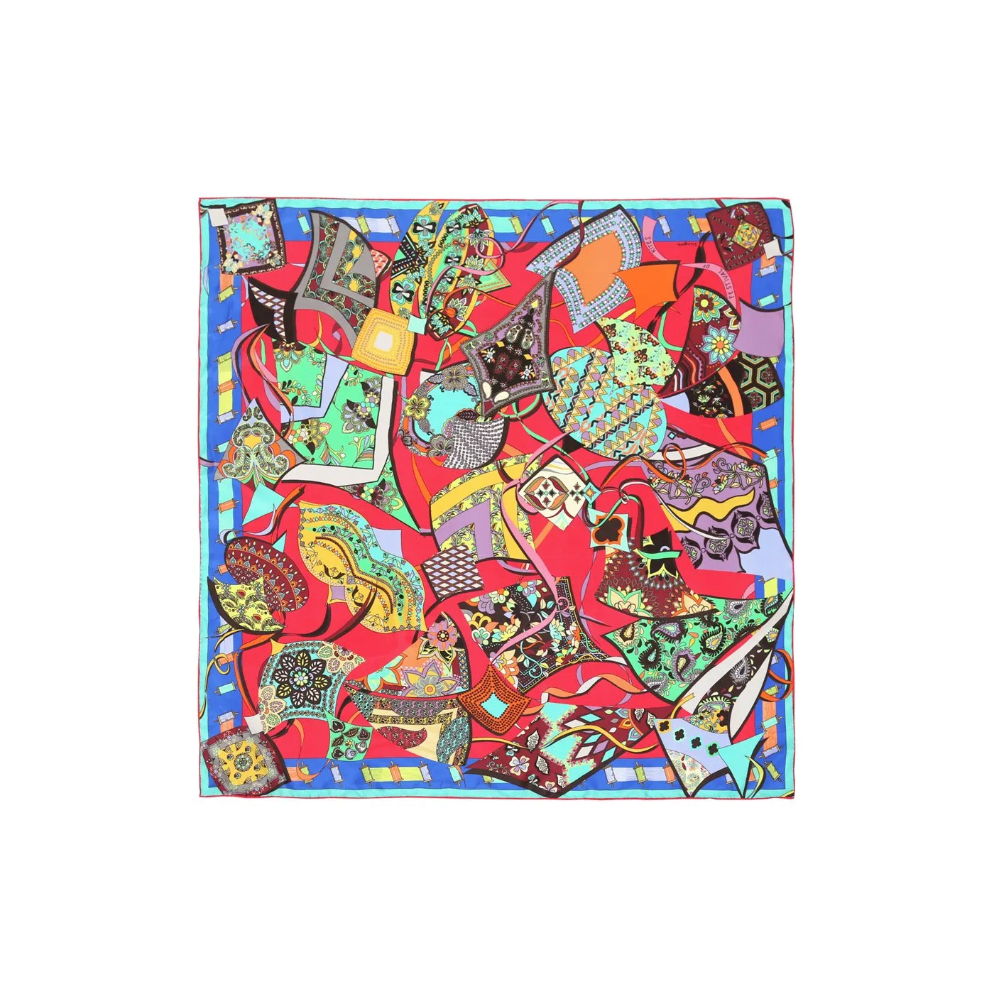 Festivals Of Kites Printed Square Scarf
