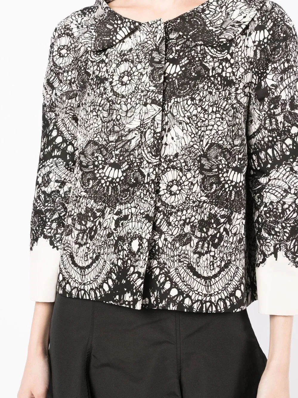 Floral Lace Patterned Jacket