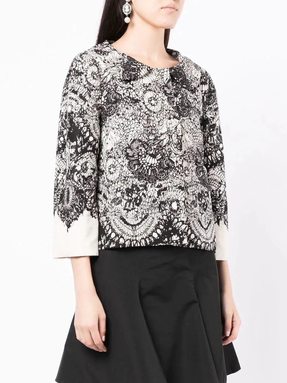 Floral Lace Patterned Jacket