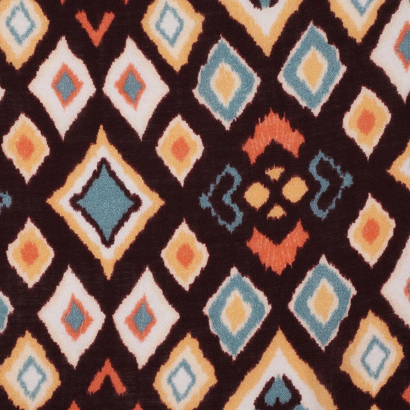 Geo Ikat Printed Woolen Stole