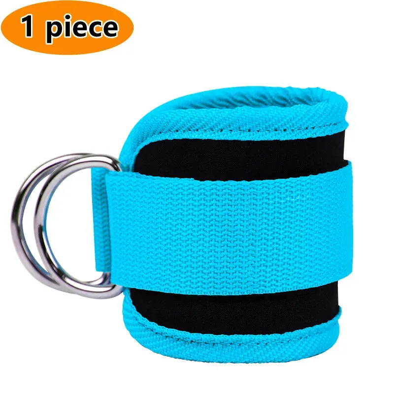 Gym Ankle Straps Double D-Ring Adjustable Neoprene Padded Cuffs Ankle Weight Leg Training Brace Support Sport Safety Abductors