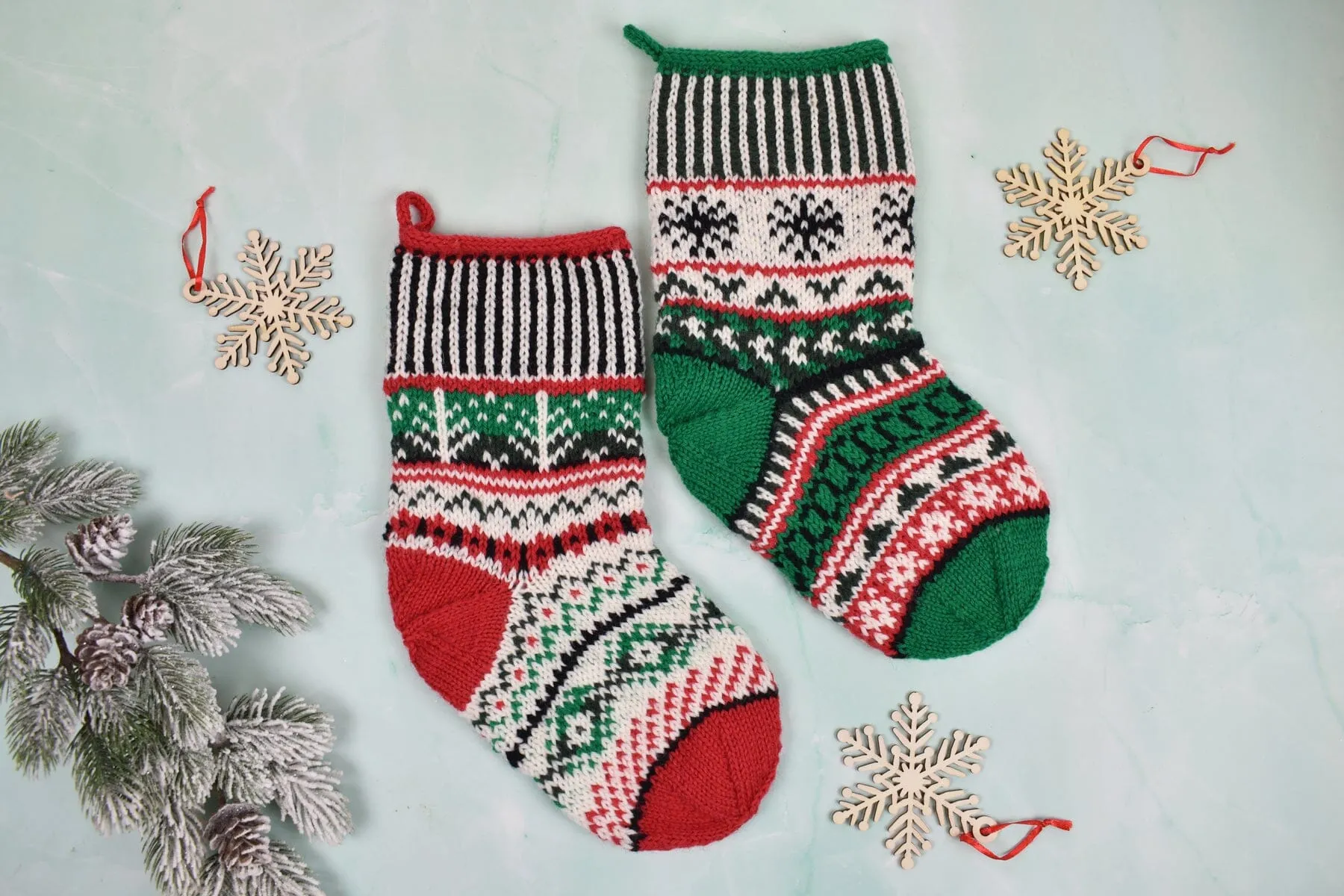 Holiday Stockings in Deluxe Worsted