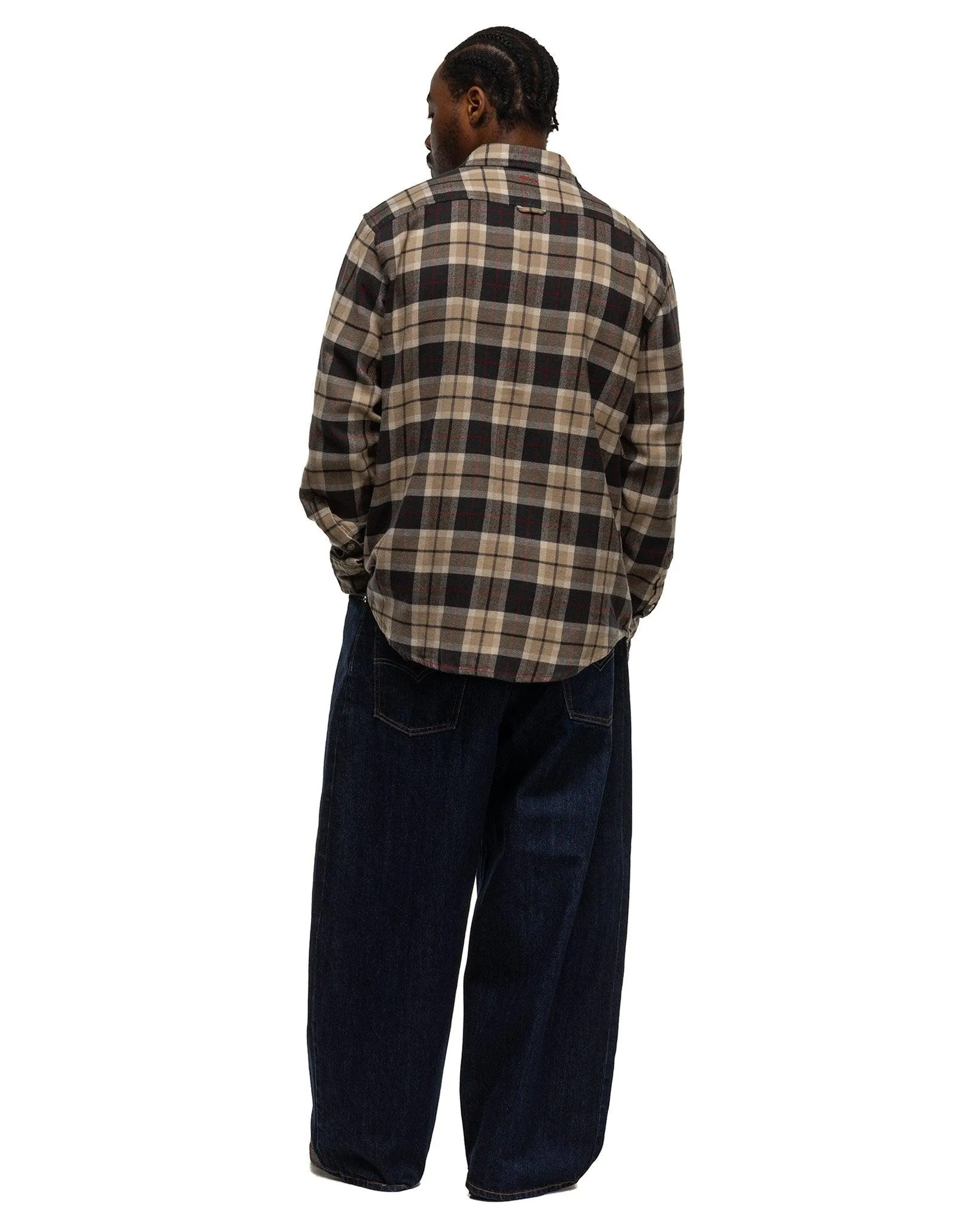Japanese Denim Wide Leg Pleat Jeans Meadow