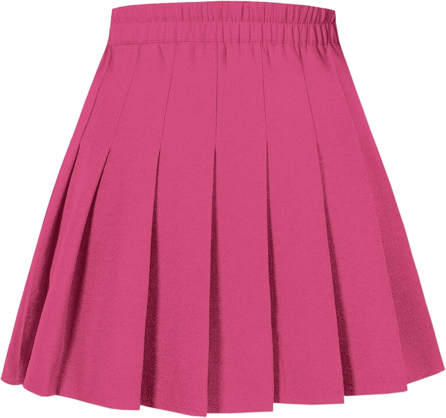 Joe Wenko Girls Women's Pleated Skirt, High Waist School Uniform A-Line Short Skirt