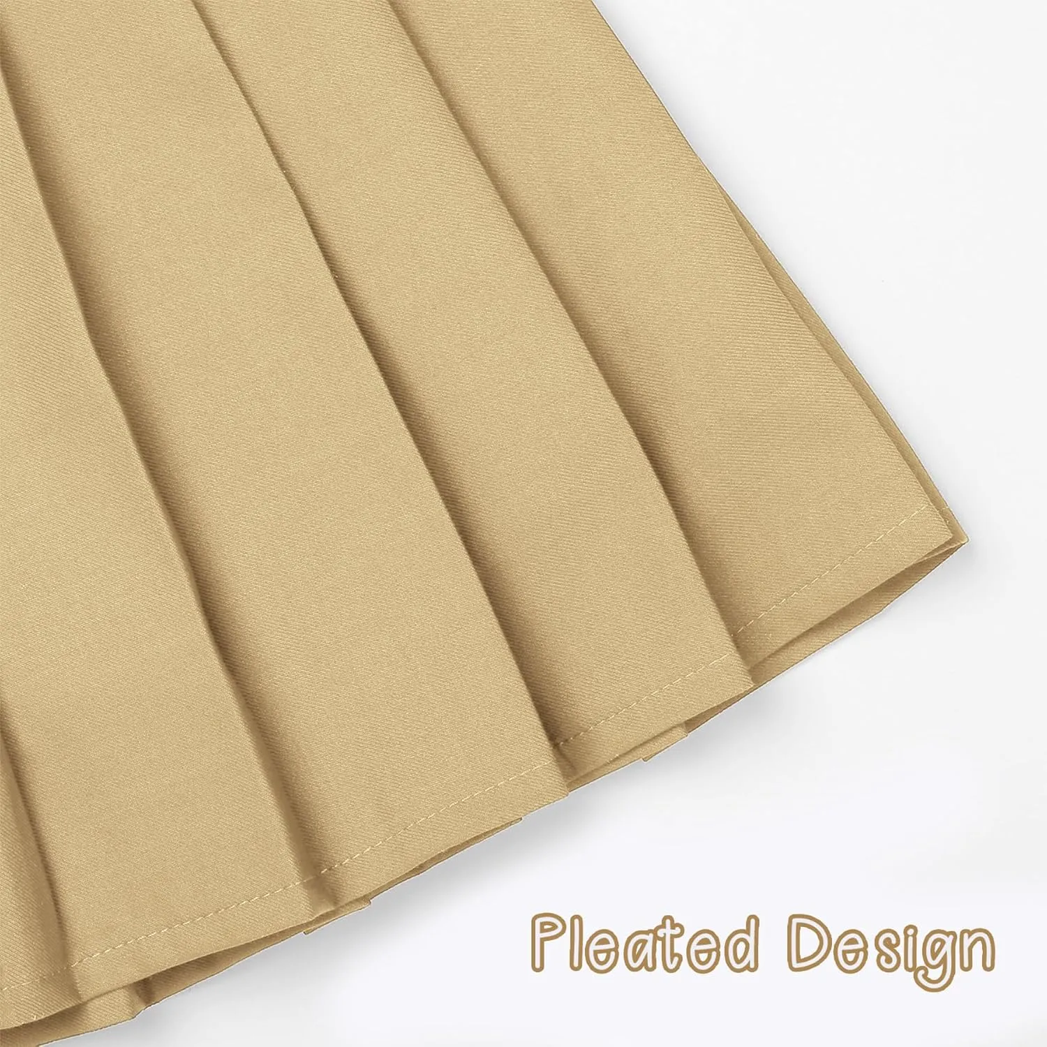 KEREDA Girls Pleated Mini Skirt High Waist Tennis School Uniform Skirts 4-14 Years