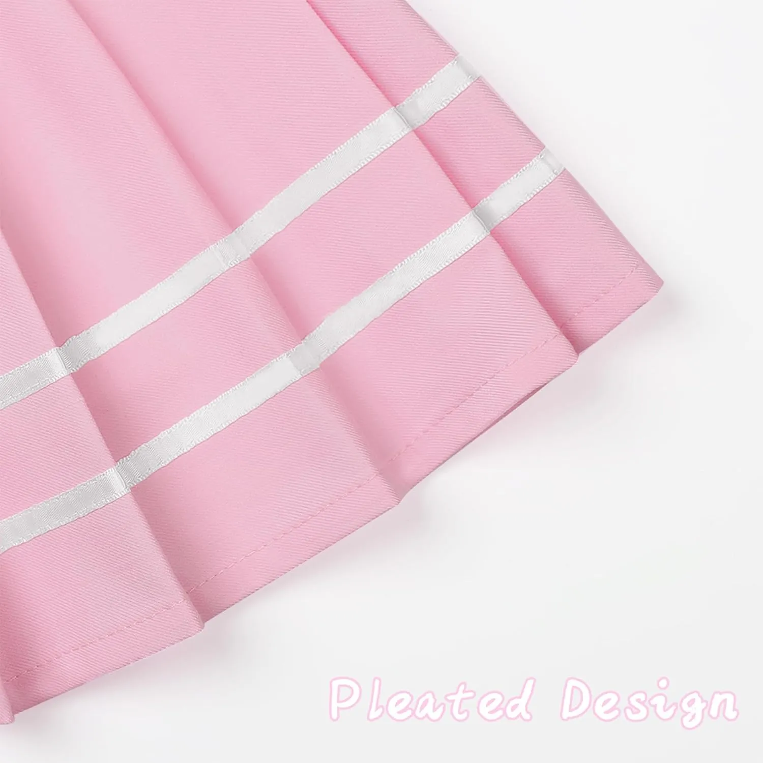 KEREDA Girls Pleated Mini Skirt High Waist Tennis School Uniform Skirts 4-14 Years