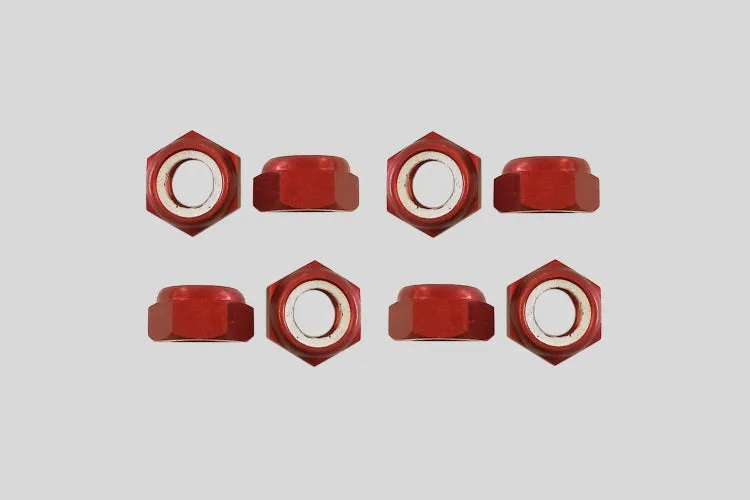 Komplex - Axle Lock Nuts (Red Ergal)