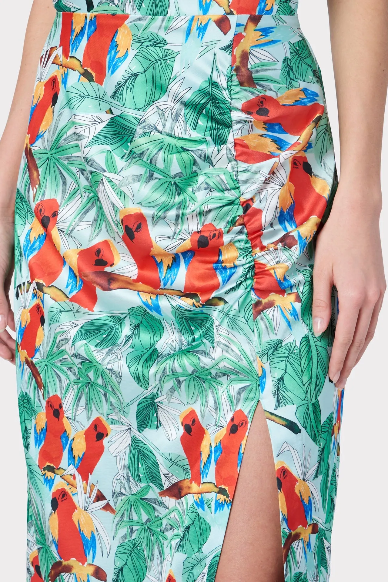 Lilliana Parrot Print Dress