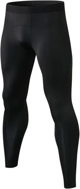 Men Compression Pants Football Basketball Leggings Spandex Tights for Active Athletic Workout Running Cool Dry