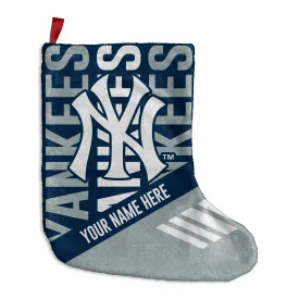 Personalized New York Yankees Echo Christmas Stocking - 9"x16"