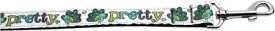 Pretty As A Peacock Nylon Dog Leash 3-8 Inch Wide 4ft Long