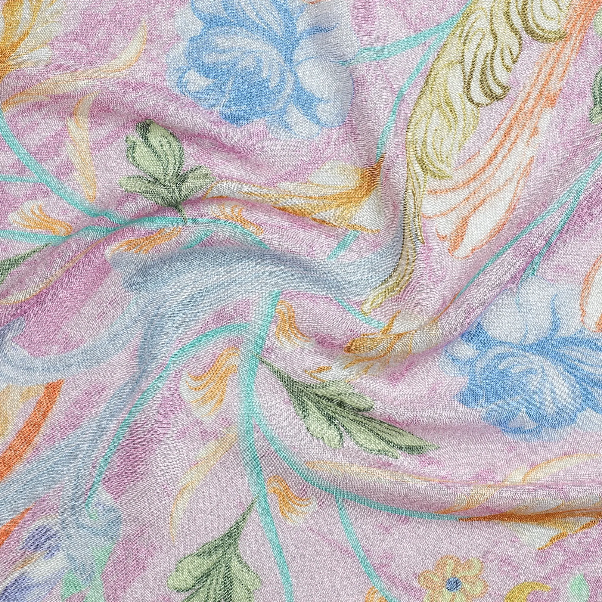 Raahi: Bliss Silk Modal Botanic Whispers Printed Stole