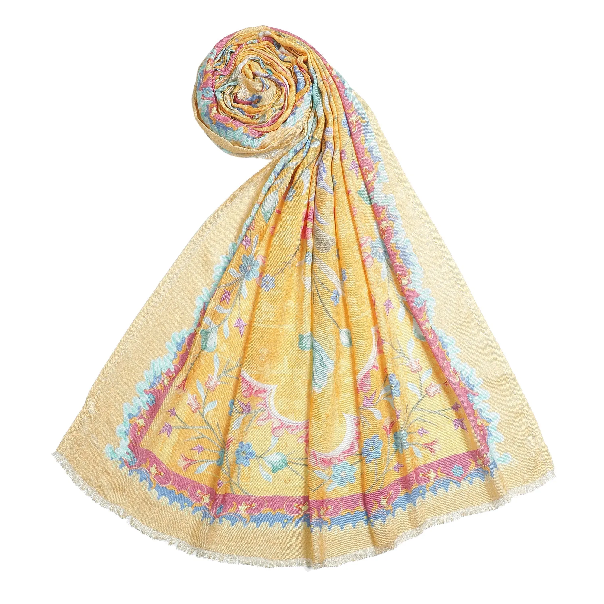 Raahi: Bliss Silk Modal Botanic Whispers Printed Stole