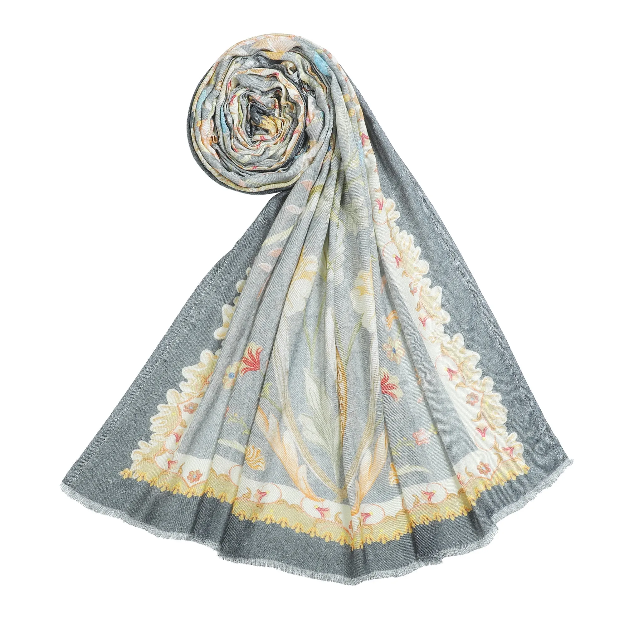 Raahi: Bliss Silk Modal Botanic Whispers Printed Stole