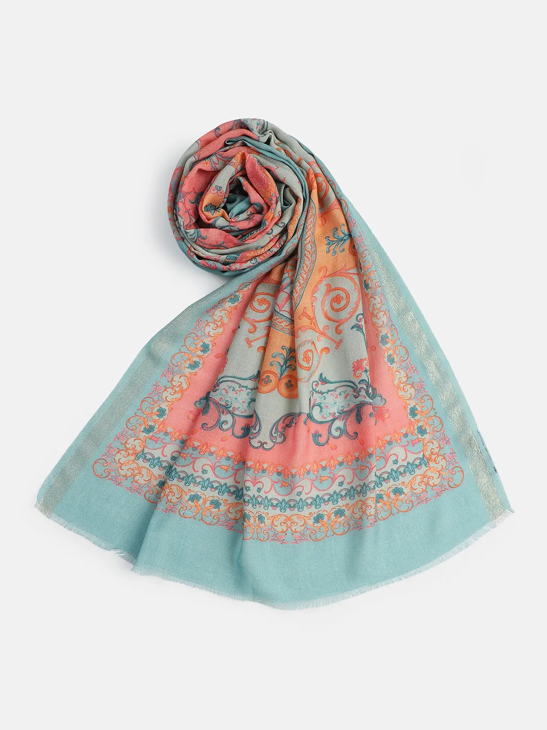 Radiance Women Wool Lurex Printed Stole