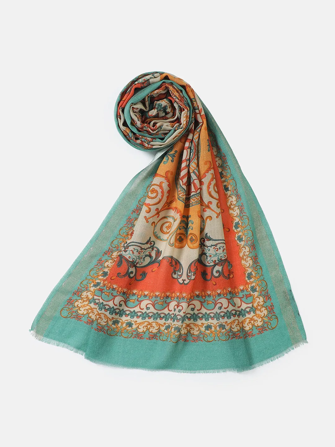 Radiance Women Wool Lurex Printed Stole