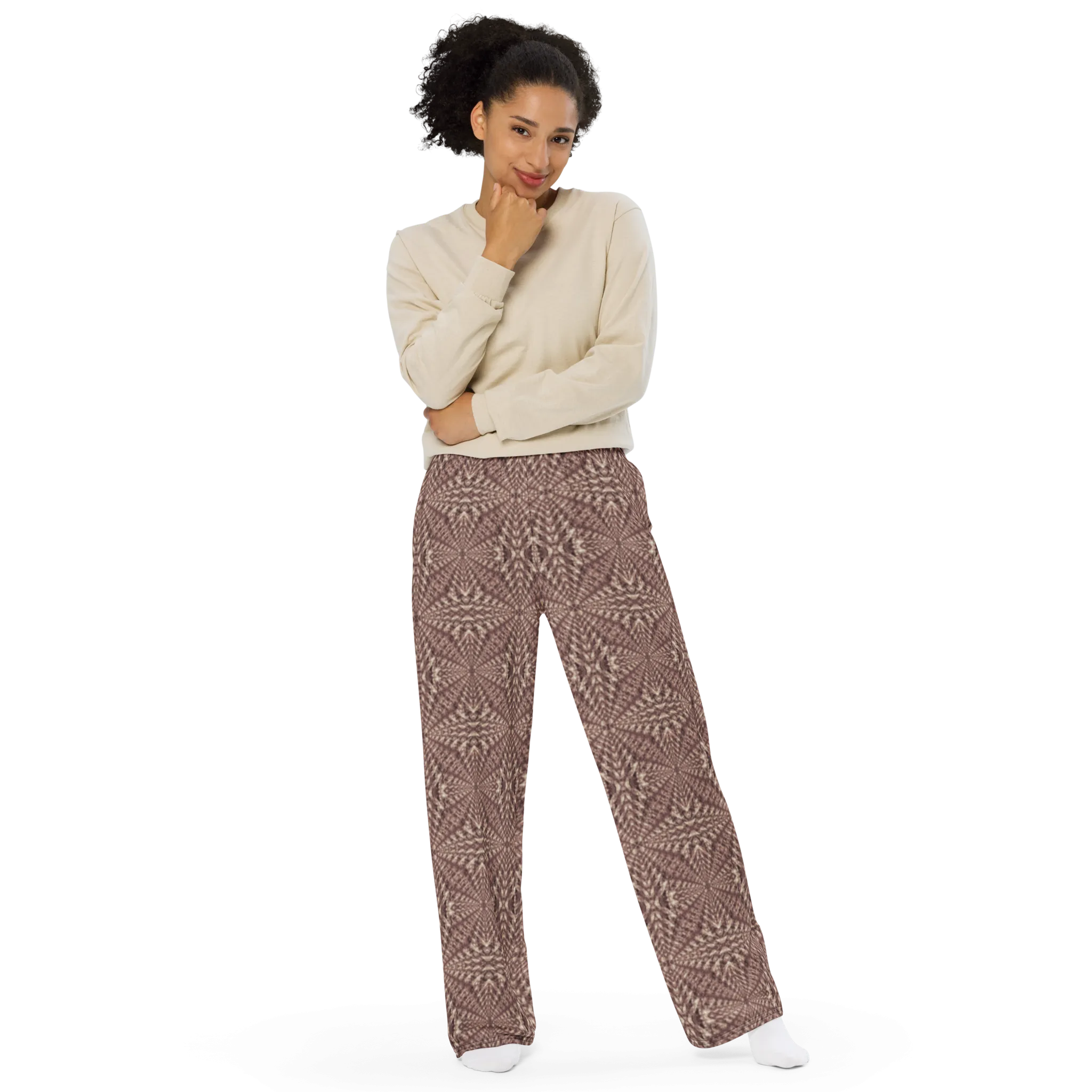 Recursia Fabrique Unknown II Women's Wide Leg Pants In Pink