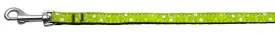 Retro Nylon Ribbon Collar Lime Green 3-8 wide 6Ft Lsh