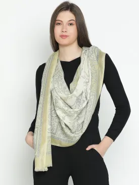 Serenade Women Wool Lurex Printed Stole