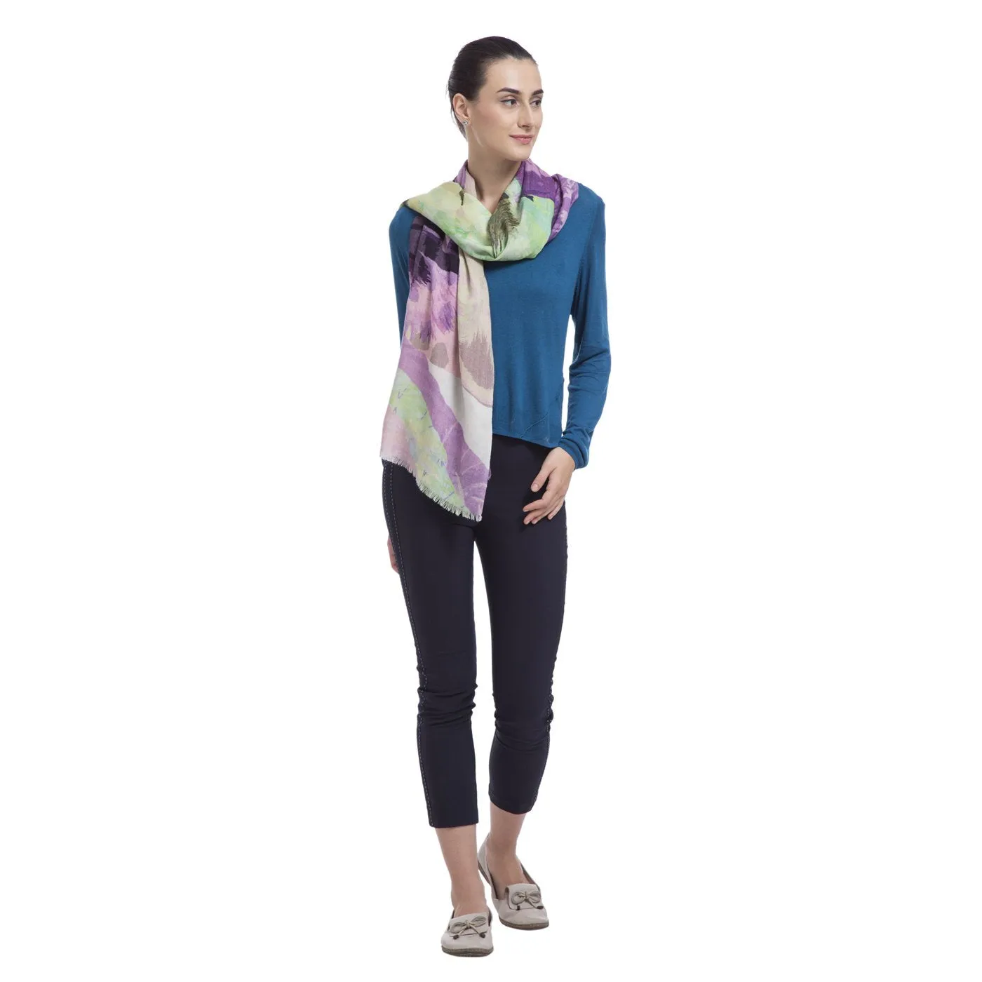 Tiger Safari Merino Wool Shawl