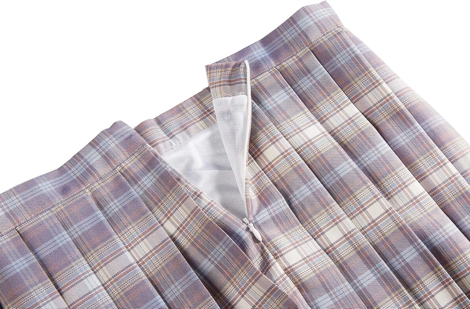 Urban CoCo Womens Uniforms Plaid Pleated Mini Skirt