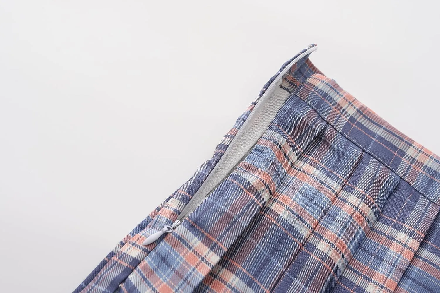 Urban CoCo Womens Uniforms Plaid Pleated Mini Skirt